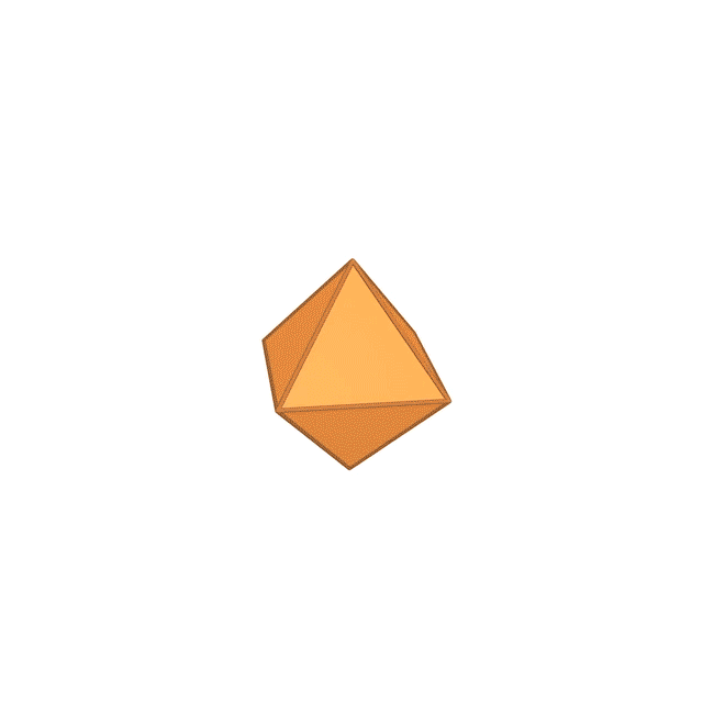 Duality between cube and octahedron